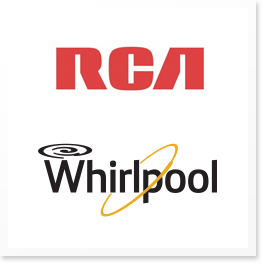 RCA & Whirlpool logos