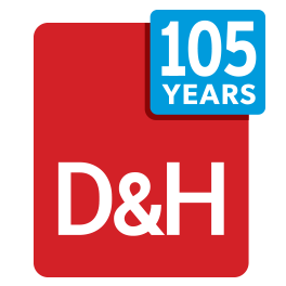 D&H 105th Anniversary logo