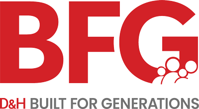 D&H Built for Generations logo