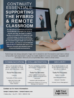 D&H - Template: Continuity Essentials: Supporting the Hybrid & Remote Classroom