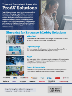 D&H - Template: Transcend Conventional Spaces with ProAV Solutions