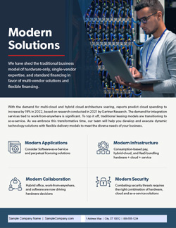 D&H Market+SHIFT Modern Solutions Template