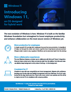 Microsoft - Introducing Windows 11, an OS designed for hybrid work